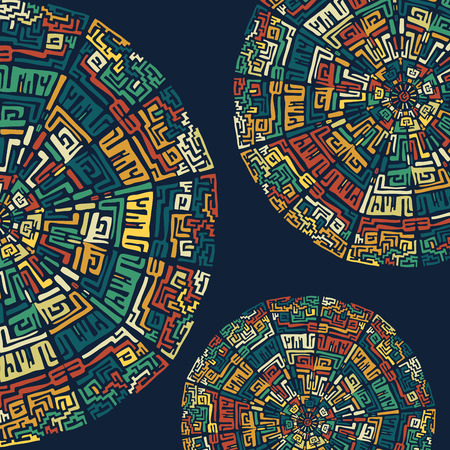Background with ethnic elements.  Geometric background in ethnic styleのイラスト素材