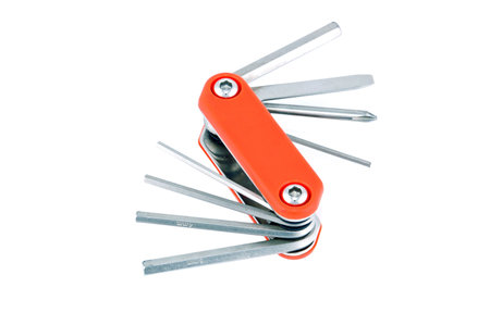 Bike repair tool key, isolated on a white background  