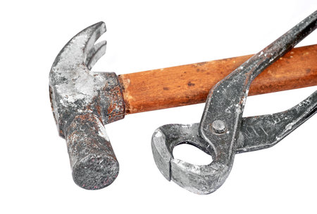 Set of work tool, isolated on white background 