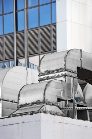 Industrial steel air conditioning and ventilation systemsの写真素材