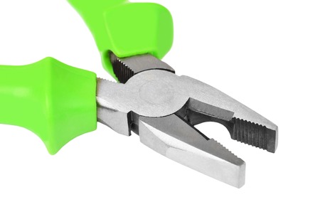 New contemporary pliers, isolated on white backgroundの写真素材