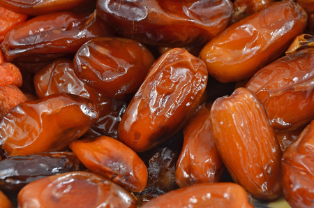 Tasty delicious dried date fruit, close upの写真素材