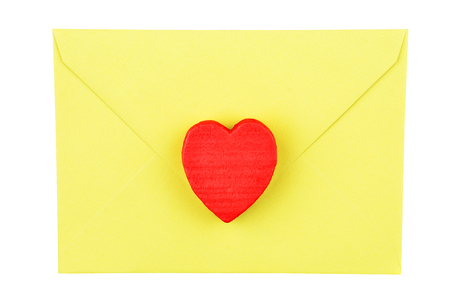 Heart and envelope for Valentine day letterの写真素材