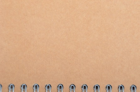 Blank from cardboard cover of notepad with binderの写真素材