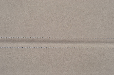 Close up of grey suede leather backgroundの写真素材