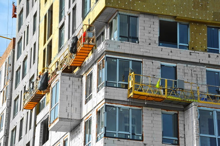 Suspended Platform Cradle Construction Gondola, ZLP on wall