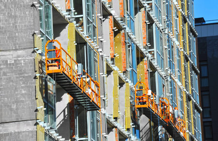 Suspended Platform Cradle Construction Gondola, ZLP on wall