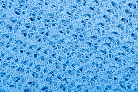 Knitted jersey fabric as abstract knitted backgroundの写真素材