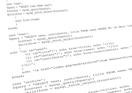 php source code with perspectiveのイラスト素材