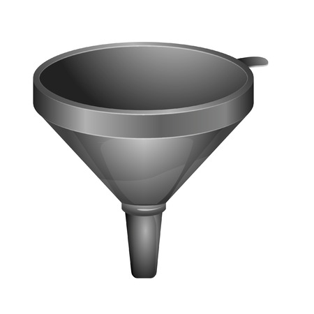 illustration of  a grey funnelのイラスト素材