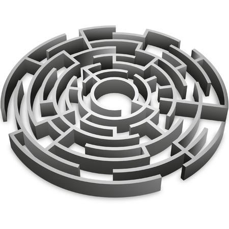 abstract 3d mazeの写真素材