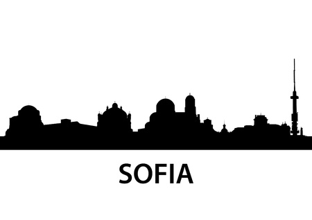 detailed illustration of Sofia, Bulgariaのイラスト素材