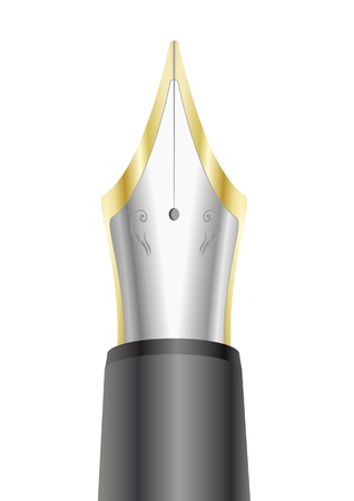 illustration of a fountain pen, eps 8 vectorのイラスト素材