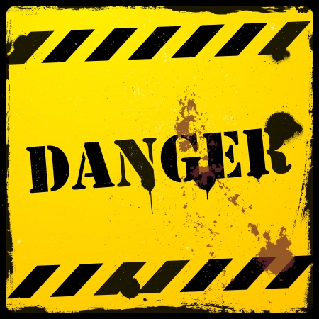 detailed illustration of a grunge danger backgroundのイラスト素材