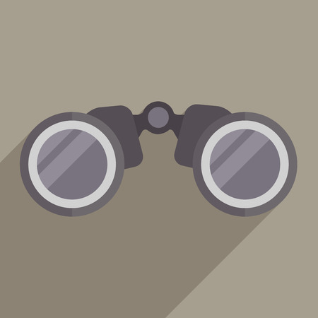 minimalistic illustration of binocularsのイラスト素材
