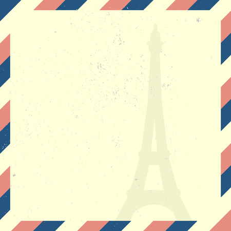 detailed illustration of a french patriotic background with eiffel towerのイラスト素材