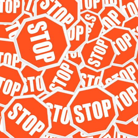 detailed illustration of a stop sign background のイラスト素材