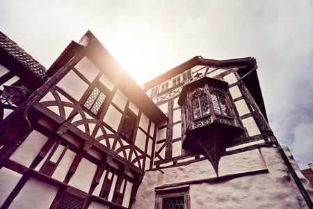 historic half timbered house in Eisenach, Germanyのeditorial素材