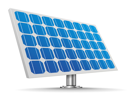 detailed illustration of a solar cell panel, eps10 vectorのイラスト素材