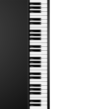 detailed illustration of a vertical aligned piano keys background, eps10 vectorのイラスト素材