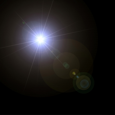 Light flare special effect  vector illustration のイラスト素材