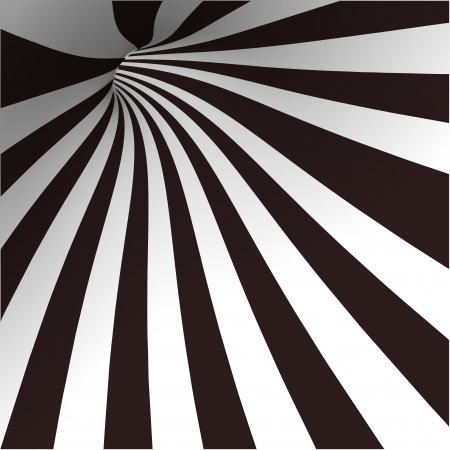 Black and white spiral tunnel  Vectorのイラスト素材