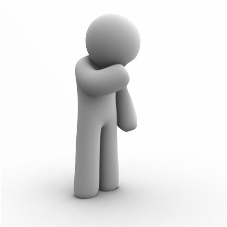 Vector human keeps hands head のイラスト素材