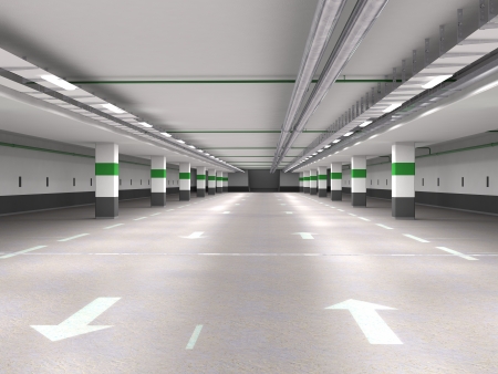 Underground parkingの写真素材