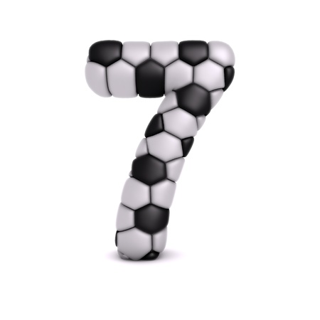 Letter with soccer relief textureの写真素材