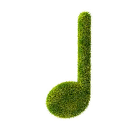 Grass music note iconの写真素材