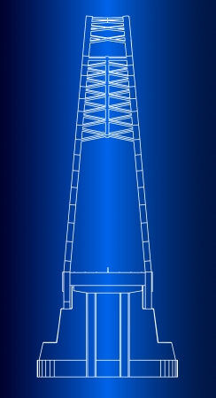 Silhouette of golden gate bridgeのイラスト素材