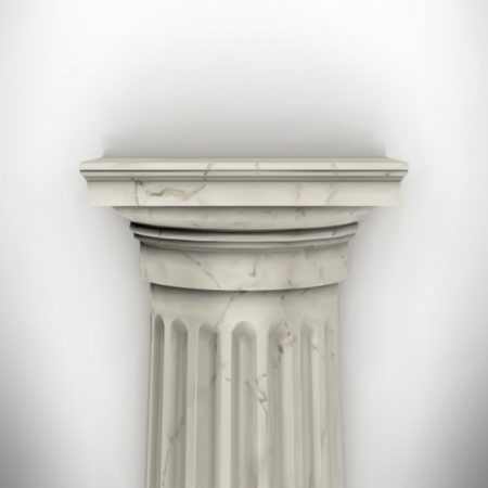 column isolated on white wall eps8 vectorのイラスト素材