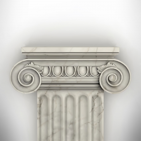 column isolated on white wall eps8 vectorのイラスト素材