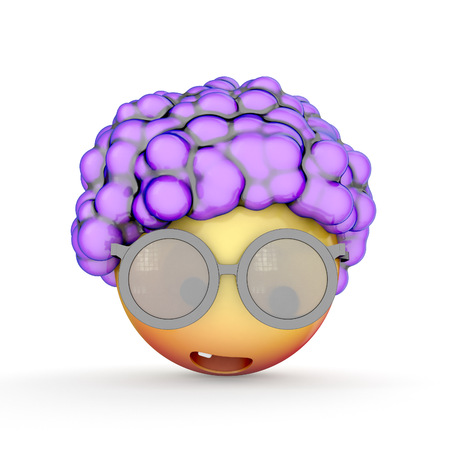 emoji isolated on white background. 3d illustrationの写真素材