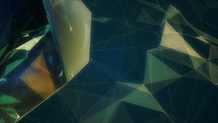 Fractal plexus abstract 3d illustrationの写真素材