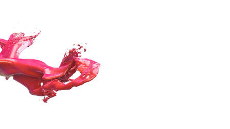 liquid explosion into one splash 3d illustrationの写真素材