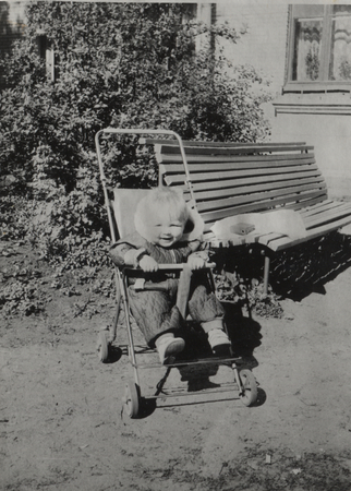 retro photo babyのeditorial素材