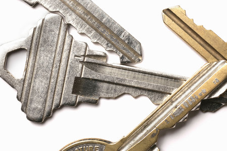 keys isolated on white background