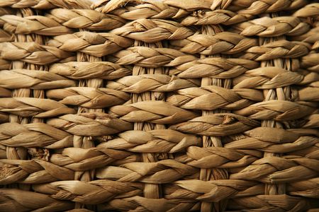 Abstract Textured background of a close-up of a straw basketの写真素材