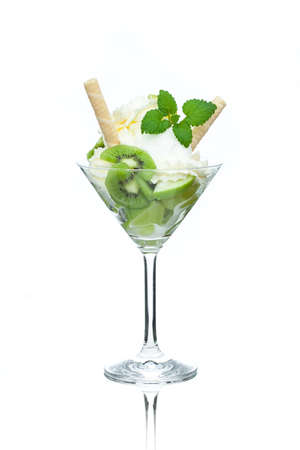 alcoholic cocktails: single B52 isolated on white backgroundの写真素材