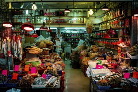 macau dried seafood groceryのeditorial素材
