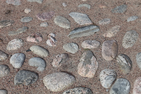 Stone and sand ground textureの写真素材