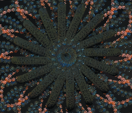 Abstract flowers backgroundのイラスト素材