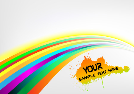 Abstract rainbow arrow banner. Clip-artのイラスト素材