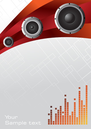 Hi-tech music background. Clip-artのイラスト素材