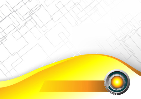 Abstract Hi-tech yellow background. Clip-artのイラスト素材