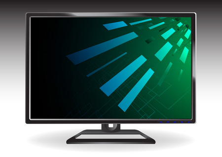 LCD monitor - illustration. Clip-artのイラスト素材
