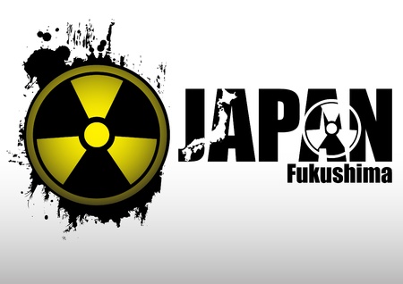 Abstract composition - concept: Radiation in Japan. Clip-artのイラスト素材