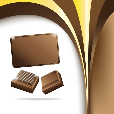 Vector chocolate background. Clip-artのイラスト素材