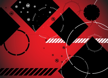 Abstract high-tech background  Clip-artのイラスト素材